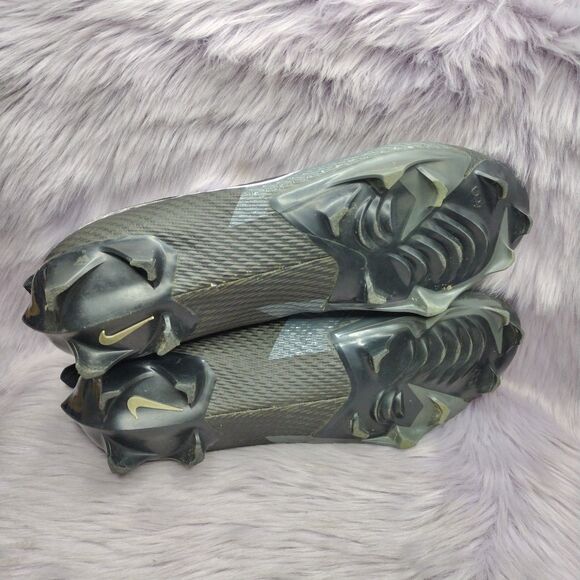 Nike Vapor Edge Speed 360 2 Football Cleats Mens Size 12 Black Smoke Grey Used